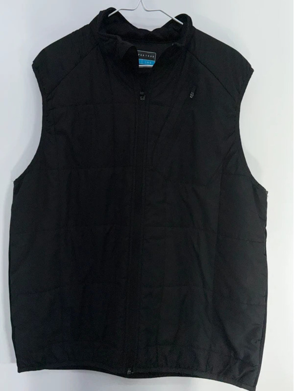 PGATOUR Men's Black Quilted Vest Size Large